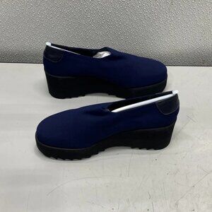 Thierry Rabotin Navy Wedge Slip-On Comfort Shoes
